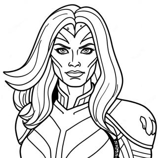 Gamora Coloring Pages