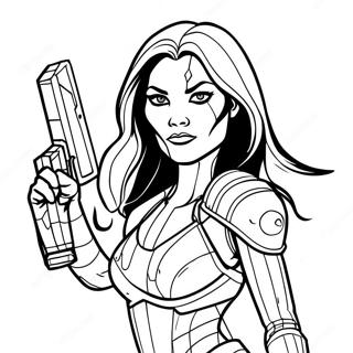 Gamora Coloring Pages