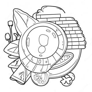 Pixel Coloring Page For Kids 3891-3204