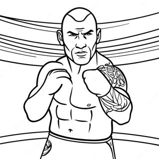 Randy Orton In Action Coloring Page 38963-31308