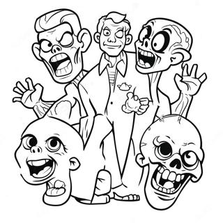 Disney Zombies Coloring Pages