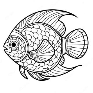 Realistic Fish For Adults Coloring Pages