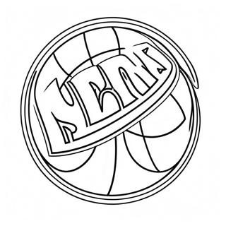 Nba Logo Coloring Page 39002-31332