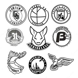 Colorful Nba Team Logos Coloring Page 39003-31339