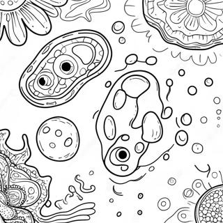 Bacteria Coloring Page 39032-31356