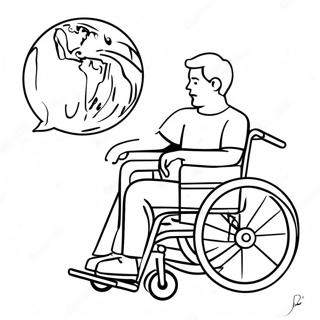 Disability Awareness Coloring Page 39042-31362