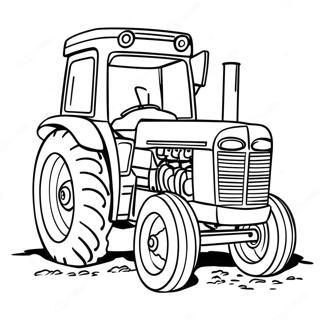 Pulling Tractor Coloring Pages