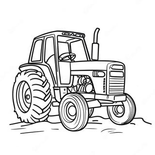 Pulling Tractor Coloring Page 39052-31372