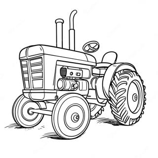 Vintage Pulling Tractor Coloring Page 39053-31373