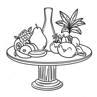 Lalo Table Coloring Pages