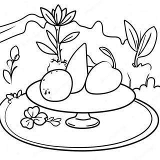 Colorful Lalo Table Set Coloring Page 39063-31381