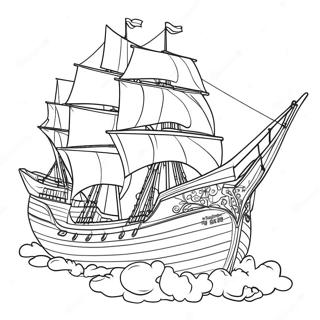 Mayflower Ship Coloring Page 39072-31387