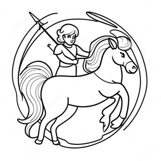 Sagittarius Coloring Pages