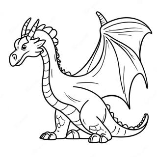 Sandwing Dragon Coloring Pages