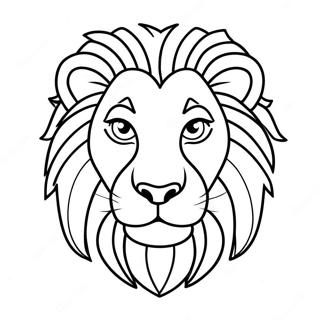 Gryffindor Brave Lion Coloring Page 39153-31453