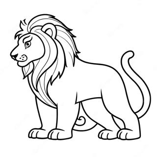 Gryffindor Brave Lion Coloring Page 39153-31454