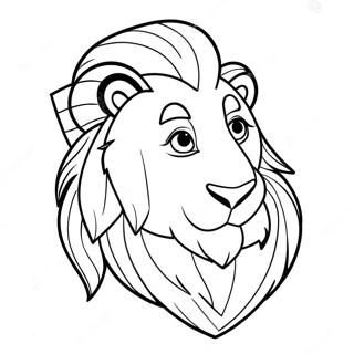 Gryffindor Brave Lion Coloring Page 39153-31455