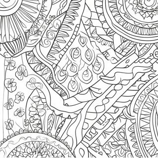 Cozy Blanket With Patterns Coloring Page 39163-31462