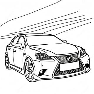 Sporty Lexus Car Coloring Page 39183-31480