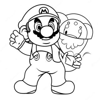 Mario Valentine S Day Coloring Page 39192-31484