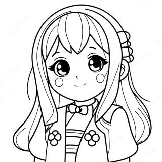 Anime Girl Coloring Page 391-314