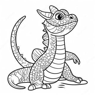 Realistic Water Dragon Coloring Page 39202-31486