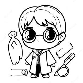 Harry Potter Chibi Coloring Pages