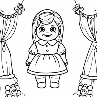 Annabelle Scary Doll Coloring Page 39242-31522