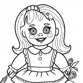 Annabelle Scary Doll Coloring Page 39242-31523