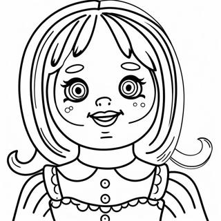 Annabelle Scary Doll Coloring Page 39242-31524