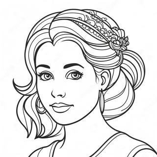 Beautiful Girl Coloring Pages