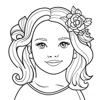 Beautiful Girl Coloring Page 39272-31548