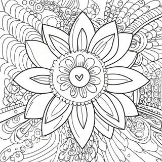 Hard Flower Coloring Page 39292-31558