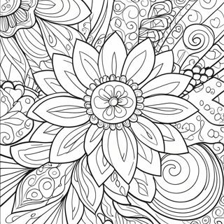 Hard Flower Coloring Page 39292-31559