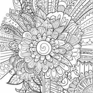 Intricate Flower Mandala Coloring Page 39293-31568