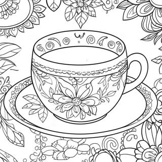 Teacup Coloring Page 39302-31563