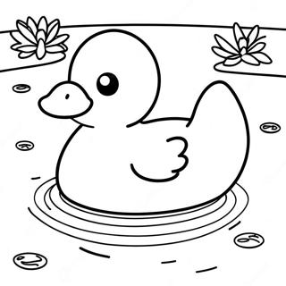 Rubber Duck Coloring Pages