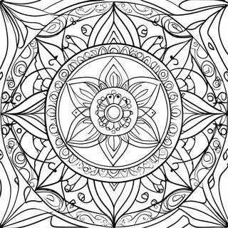 Sacred Geometry Mandala Coloring Page 39322-31582