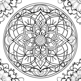 Sacred Geometry Mandala Coloring Page 39322-31583