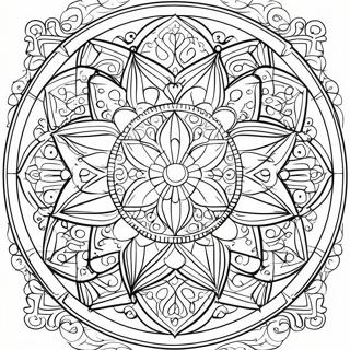 Sacred Geometry Mandala Coloring Page 39322-31584