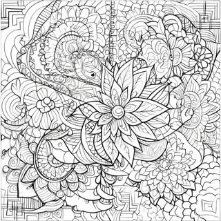 Intricate Sacred Geometry Patterns Coloring Page 39323-31587