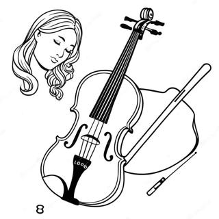 Violin Coloring Pages