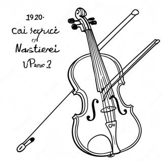 Violin Coloring Page 39332-31590