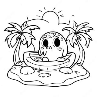 Tiki Coloring Pages