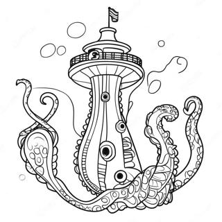 Seattle Kraken Logo Coloring Page 39352-31607