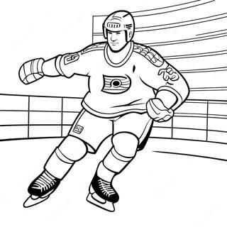 Seattle Kraken Player Skating Coloring Page 39353-31612