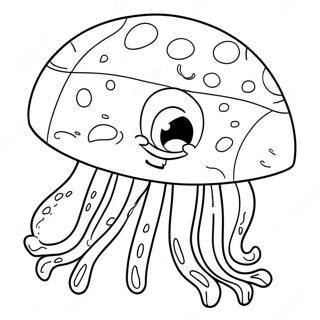 Spongebob Jellyfish Coloring Pages