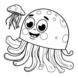 Spongebob Jellyfish Coloring Page 39372-31619