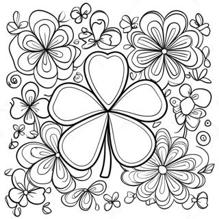 Lucky Shamrock Coloring Page 39393-31644