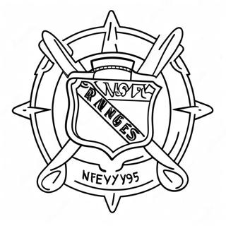 Ny Rangers Logo Coloring Page 39402-31652